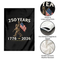 Bigfoot USA 250th Anniversary Garden Flag Sasquatch 250 Years Vintage American Flag Patriotic 4th of July