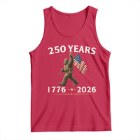 Bigfoot USA 250th Anniversary Tank Top Sasquatch 250 Years Vintage American Flag Patriotic 4th of July