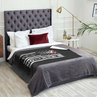 Cool Heart Surgery Warrior Throw Blanket Coronary Bypass Artery Open Heart Surgery Heartbeat American Flag