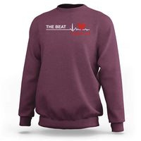 Cool Heart Surgery Survivor Sweatshirt Heart Attack Surgery The Beat Goes On Rehab Recover