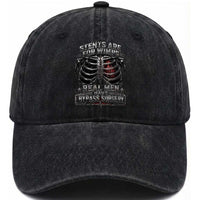 Heart Surgery Survivor Washed Cotton Baseball Cap After Surgery Recovery Bypass