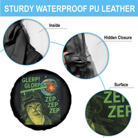 Funny UFO Alien Cat Selfie Spare Tire Cover Retro Space Sci-Fi Cat Pilot - Wonder Print Shop