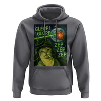 Funny UFO Alien Cat Selfie Hoodie Retro Space Sci-Fi Cat Pilot - Wonder Print Shop