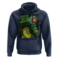 Funny UFO Alien Cat Selfie Hoodie Retro Space Sci-Fi Cat Pilot - Wonder Print Shop
