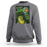 Funny UFO Alien Cat Selfie Sweatshirt Retro Space Sci-Fi Cat Pilot - Wonder Print Shop