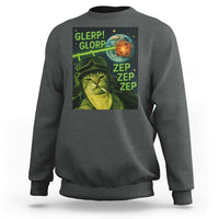 Funny UFO Alien Cat Selfie Sweatshirt Retro Space Sci-Fi Cat Pilot - Wonder Print Shop