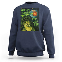 Funny UFO Alien Cat Selfie Sweatshirt Retro Space Sci-Fi Cat Pilot - Wonder Print Shop