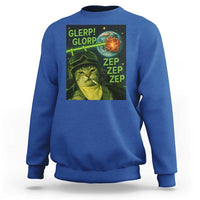 Funny UFO Alien Cat Selfie Sweatshirt Retro Space Sci-Fi Cat Pilot - Wonder Print Shop