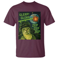 Funny UFO Alien Cat Selfie T Shirt Retro Space Sci-Fi Cat Pilot - Wonder Print Shop