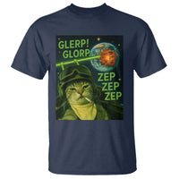 Funny UFO Alien Cat Selfie T Shirt Retro Space Sci-Fi Cat Pilot - Wonder Print Shop