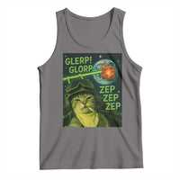 Funny UFO Alien Cat Selfie Tank Top Retro Space Sci-Fi Cat Pilot - Wonder Print Shop