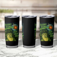 Funny UFO Alien Cat Selfie Tumbler Cup Retro Space Sci-Fi Cat Pilot - Wonder Print Shop