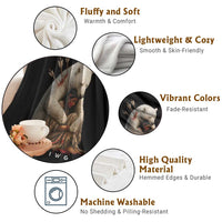 MMIW Native American Throw Blanket Spirit Bear Protecting Indigenous Woman MMIWG - Wonder Print Shop