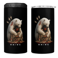 MMIW Native American 4 in 1 Can Cooler Tumbler Spirit Bear Protecting Indigenous Woman MMIWG - Wonder Print Shop