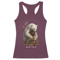 MMIW Native American Racerback Tank Top Spirit Bear Protecting Indigenous Woman MMIWG - Wonder Print Shop