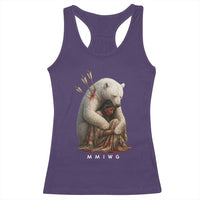 MMIW Native American Racerback Tank Top Spirit Bear Protecting Indigenous Woman MMIWG - Wonder Print Shop