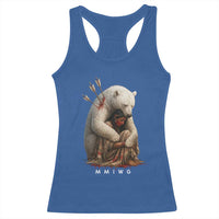 MMIW Native American Racerback Tank Top Spirit Bear Protecting Indigenous Woman MMIWG - Wonder Print Shop