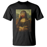 MMIW Awareness T Shirt Mona Lisa Red Handprint Indigenous Woman Stop Stolen Sisters