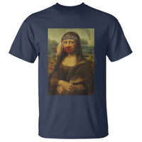 MMIW Awareness T Shirt Mona Lisa Red Handprint Indigenous Woman Stop Stolen Sisters