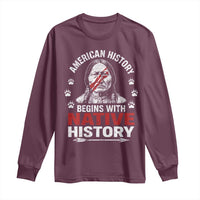 Native American History Long Sleeve Shirt Indigenous Peoples Tribal Pride - Wonder Print Shop