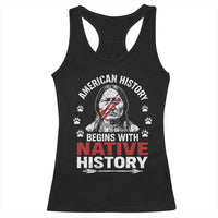 Native American History Racerback Tank Top Indigenous Peoples Tribal Pride - Wonder Print Shop