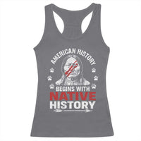 Native American History Racerback Tank Top Indigenous Peoples Tribal Pride - Wonder Print Shop