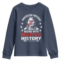 Native American History Youth Sweatshirt Indigenous Peoples Tribal Pride - Wonder Print Shop