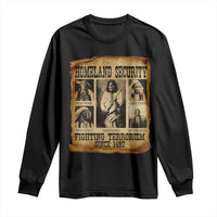 Vintage Native American Long Sleeve Shirt Homeland Security Fighting Terrorism Since 1492 - Wonder Print Shop