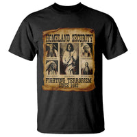 Vintage Native American T Shirt Homeland Security Fighting Terrorism Since 1492 - Wonder Print Shop