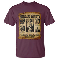 Vintage Native American T Shirt Homeland Security Fighting Terrorism Since 1492 - Wonder Print Shop