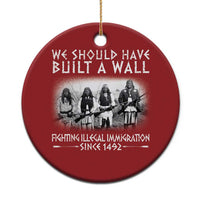 Vintage Native American Christmas Ornament We Should Have Built A Wall - Wonder Print Shop