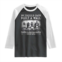 Vintage Native American Raglan Shirt We Should Have Built A Wall - Wonder Print Shop