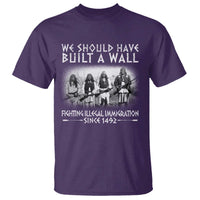 Vintage Native American T Shirt We Should Have Built A Wall - Wonder Print Shop