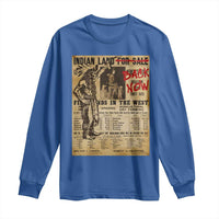 Native American Long Sleeve Shirt Indian Land For Back Now