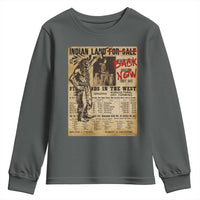 Native American Youth Sweatshirt Indian Land For Back Now