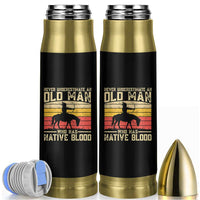 Funny Native American Bullet Tumbler Never Underestimate An Old Man Native American - Wonder Print Shop