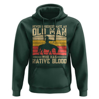 Funny Native American Hoodie Never Underestimate An Old Man Native American - Wonder Print Shop