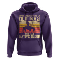 Funny Native American Hoodie Never Underestimate An Old Man Native American - Wonder Print Shop