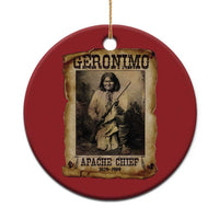 Geronimo Christmas Ornament Vintage Apache Warrior Native American - Wonder Print Shop