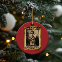 Geronimo Christmas Ornament Vintage Apache Warrior Native American - Wonder Print Shop