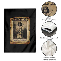 Geronimo Garden Flag Vintage Apache Warrior Native American - Wonder Print Shop