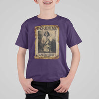 Geronimo T Shirt For Kid Vintage Apache Warrior Native American - Wonder Print Shop
