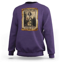 Geronimo Sweatshirt Vintage Apache Warrior Native American - Wonder Print Shop