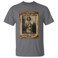Geronimo T Shirt Vintage Apache Warrior Native American - Wonder Print Shop