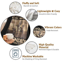 Vintage Native American Throw Blanket Funny Indian Indigenous Peoples Day - Wonder Print Shop