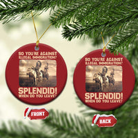 Vintage Native American Christmas Ornament Funny Indian Indigenous Peoples Day - Wonder Print Shop