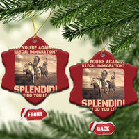 Vintage Native American Christmas Ornament Funny Indian Indigenous Peoples Day - Wonder Print Shop