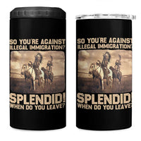 Vintage Native American 4 in 1 Can Cooler Tumbler Funny Indian Indigenous Peoples Day - Wonder Print Shop