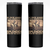 Vintage Native American Skinny Tumbler Funny Indian Indigenous Peoples Day - Wonder Print Shop