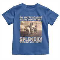 Vintage Native American Toddler T Shirt Funny Indian Indigenous Peoples Day - Wonder Print Shop